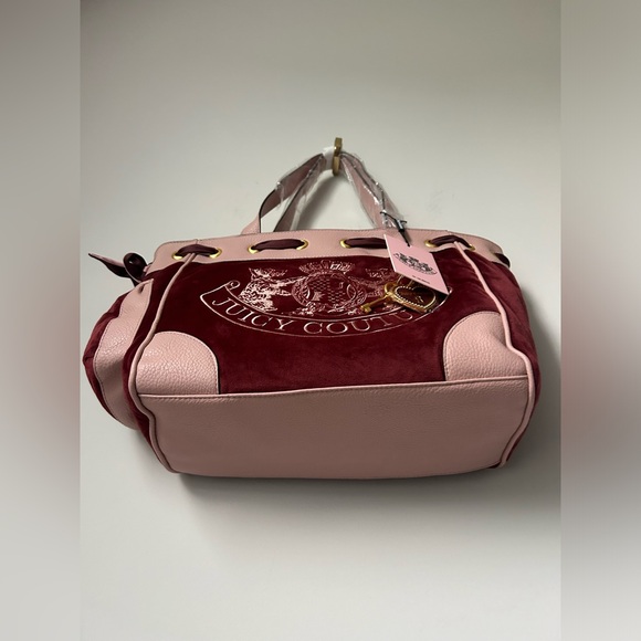 Juicy UK Daydreamer Y2K Burgundy & Pink Handbag Sold Out - Picture 6 of 14